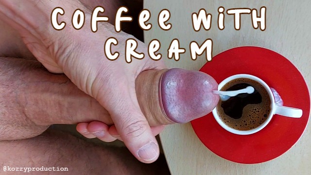 cumming in coffee - vanilla red cfnm stripping