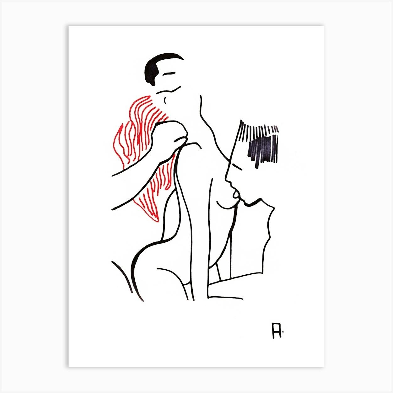 brian koszuta recommends Threesome Erotic Art