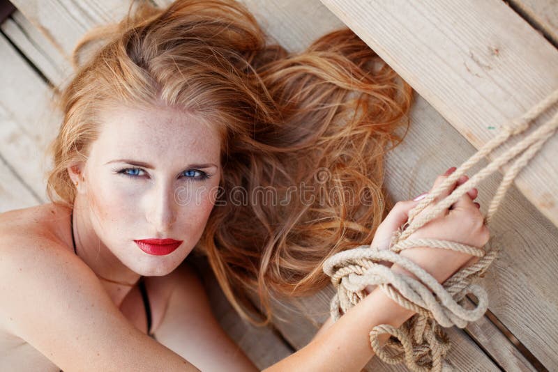 Best of Sexy blonde tied up