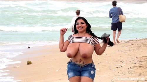 Best of Flashing huge tits in public