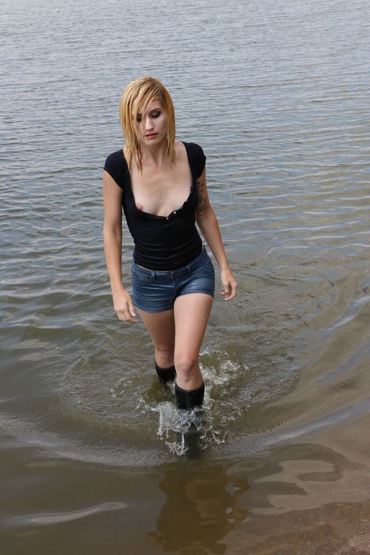 women in wet t shirts - downblouse jerk uschi diggard