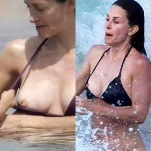 Best of Courteney cox nip slip