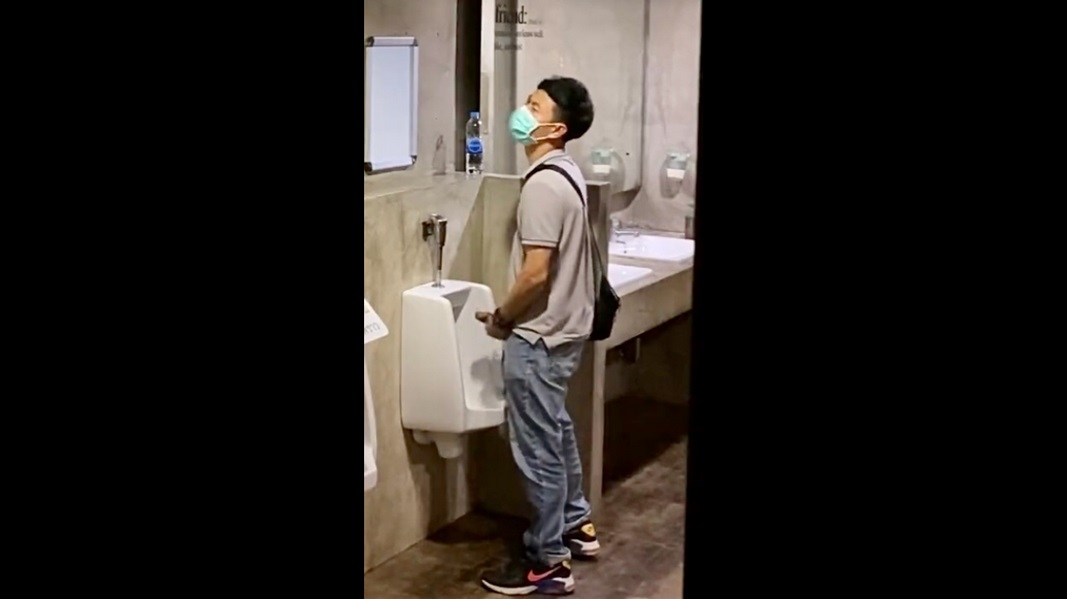 Best of Jacking off at the urinal