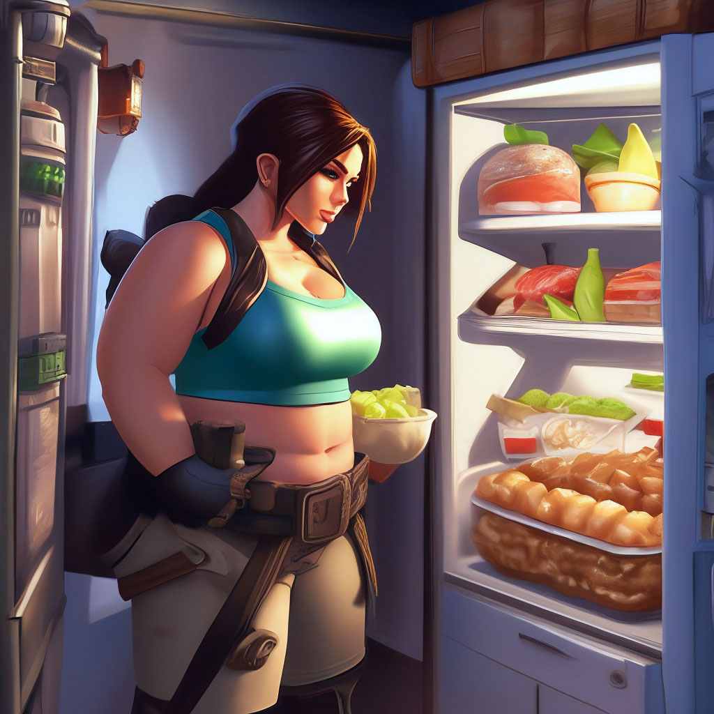 david michael mullins like fat lara croft photo bambino cat recommends fat lara croft pic
