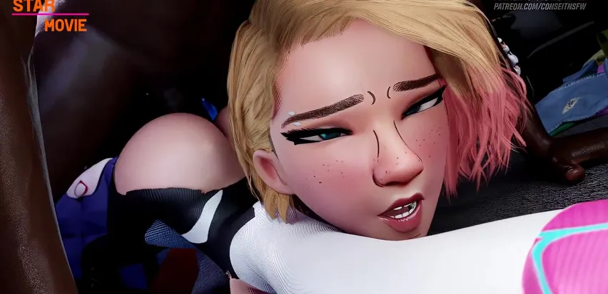 spider gwen anal orgasm bondage spider gwen anal