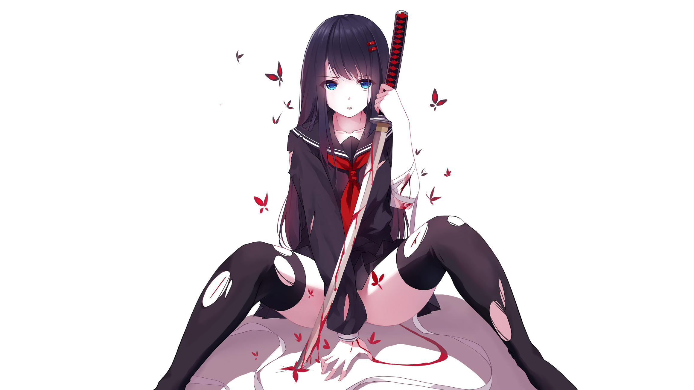 Sucking big niples nude pussy Anime Ripped Clothes busen melken