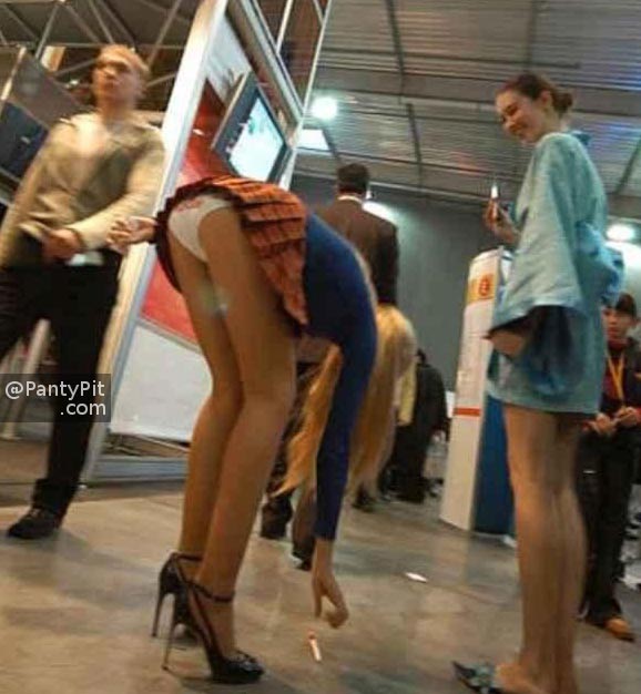 Best of Panty peek in public