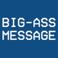 big ass message cum swallower big ass message