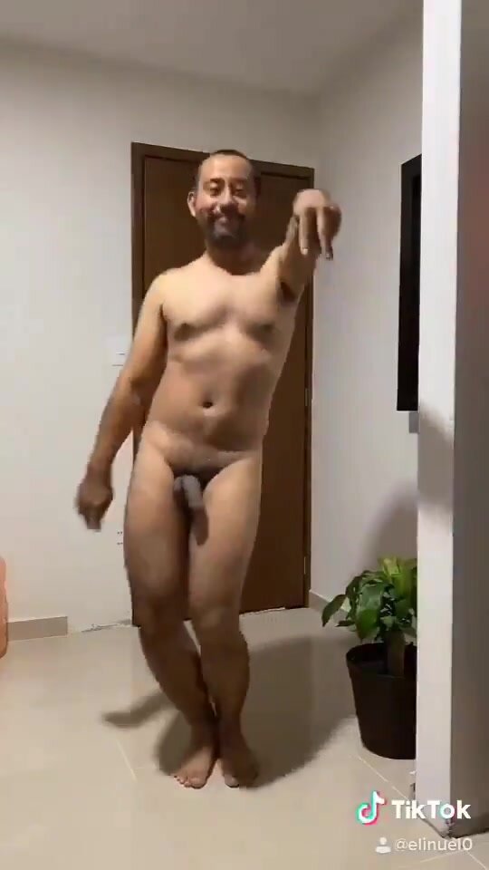 naked hairy man - big saggy tits nude black pussy eating close up