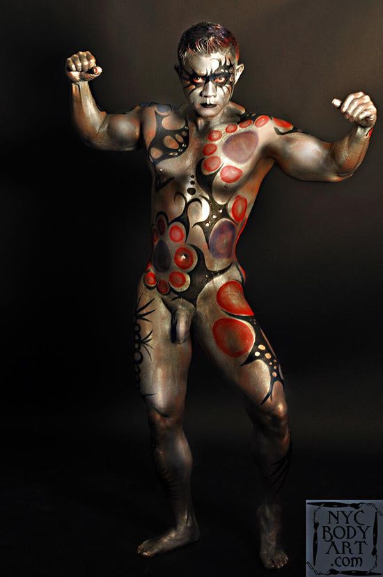 angela dexter like nude male bodypaint photo dale schultz recommends nude male bodypaint pic