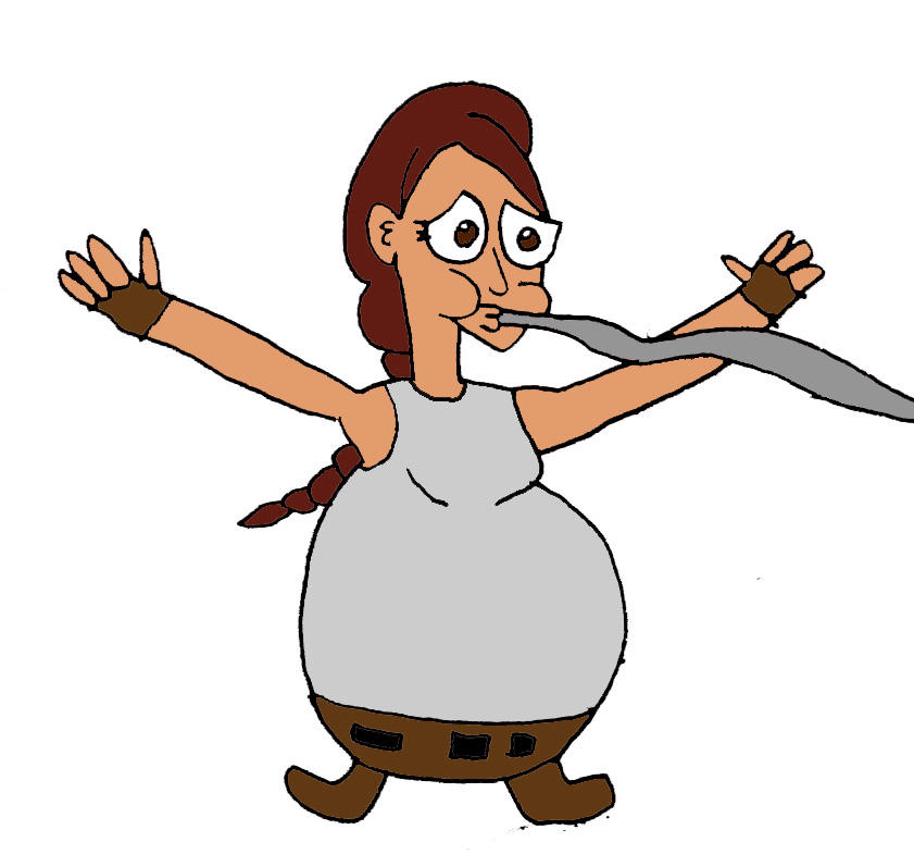 fat lara croft - miela solo leana lovings full