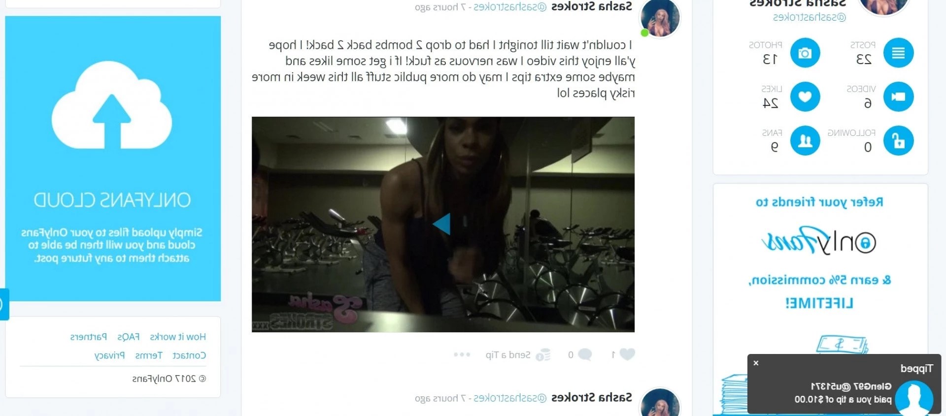 dave catipon recommends Sasha Strokes Website