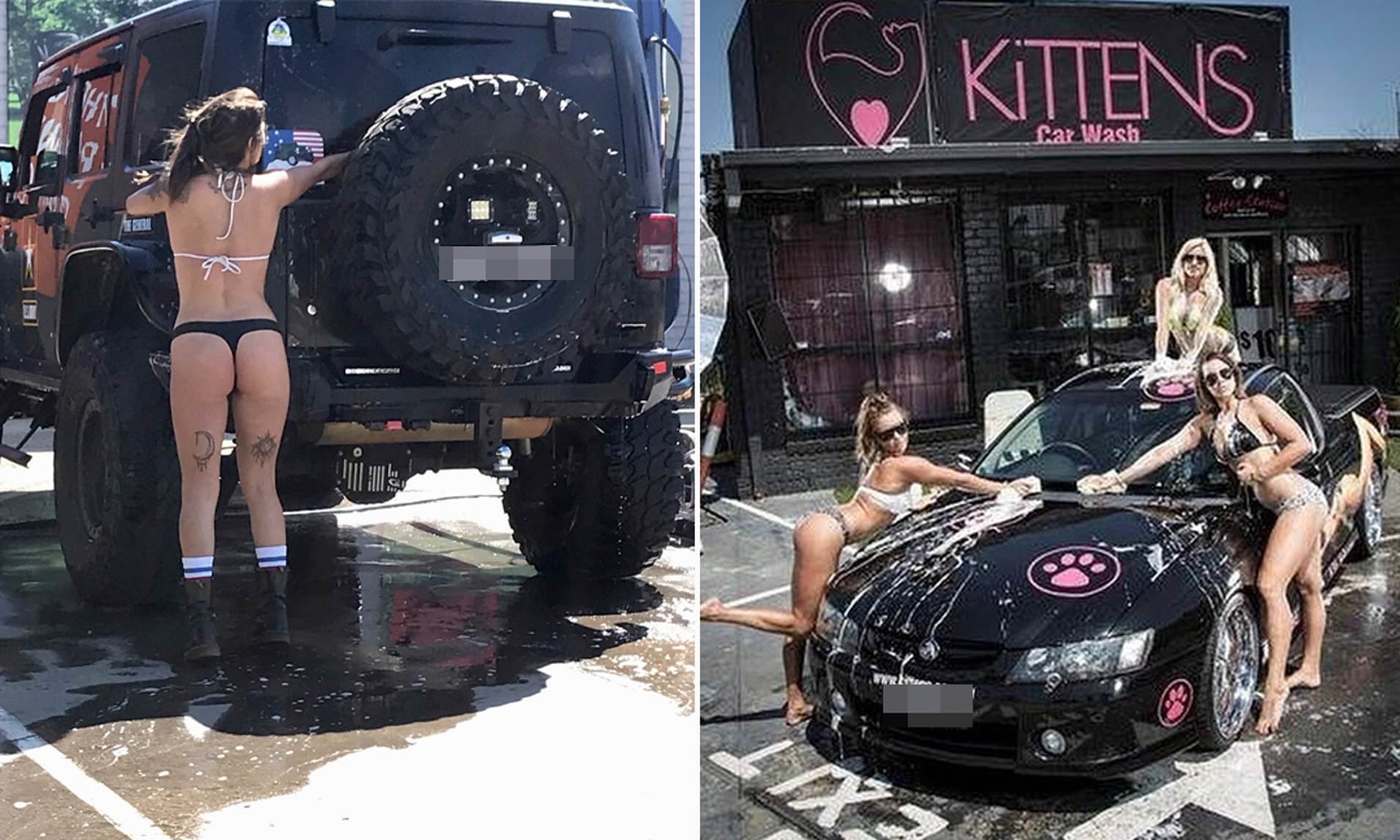 Best of Nude car cleaning