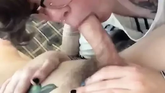 Best of Trap sucks cock