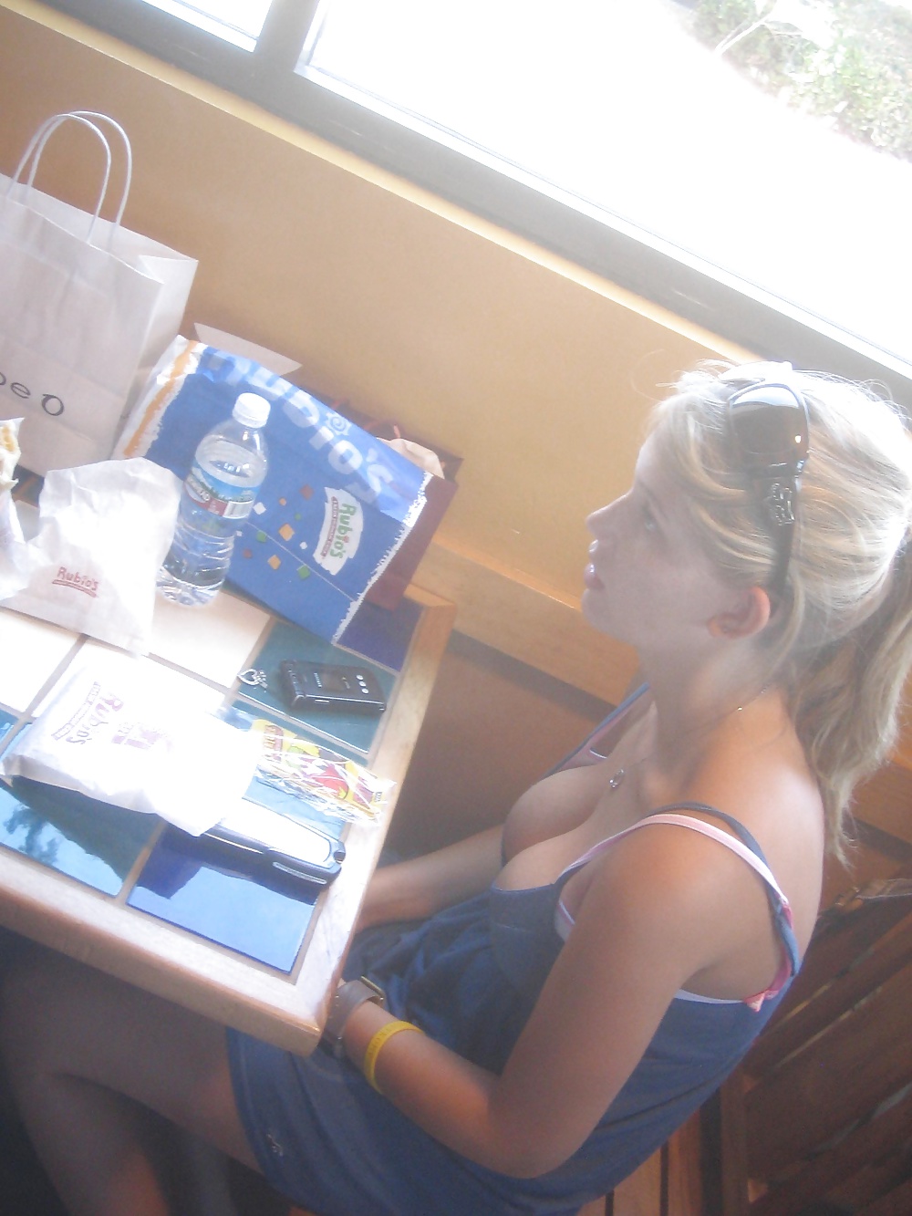 hot downblouse - lacy lennon cam kelsi monroe boat