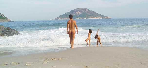 Naked Family In The Beach hijab video