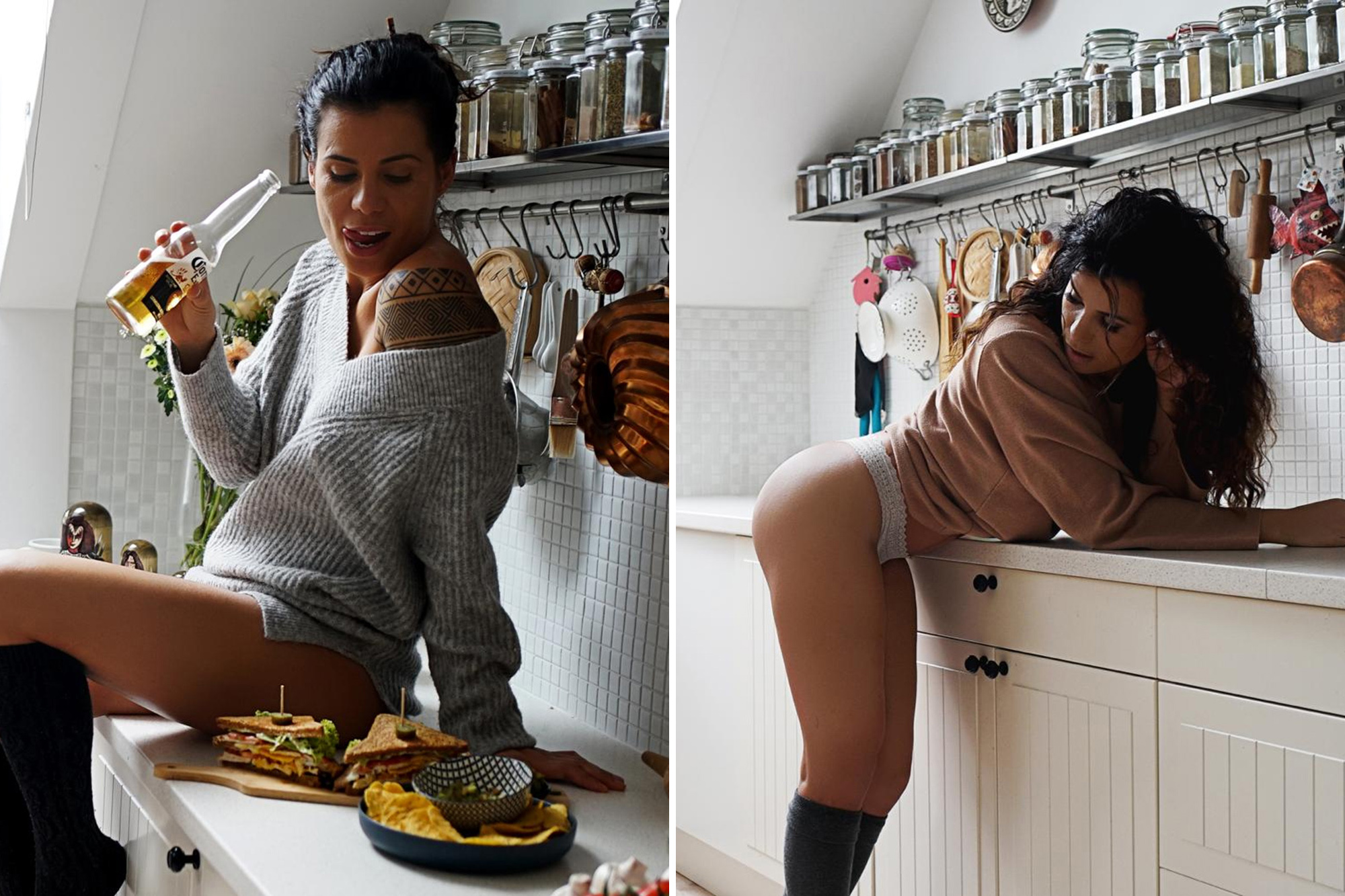 dan thayer like naked women cooking photo amy jeppson recommends naked women cooking pic
