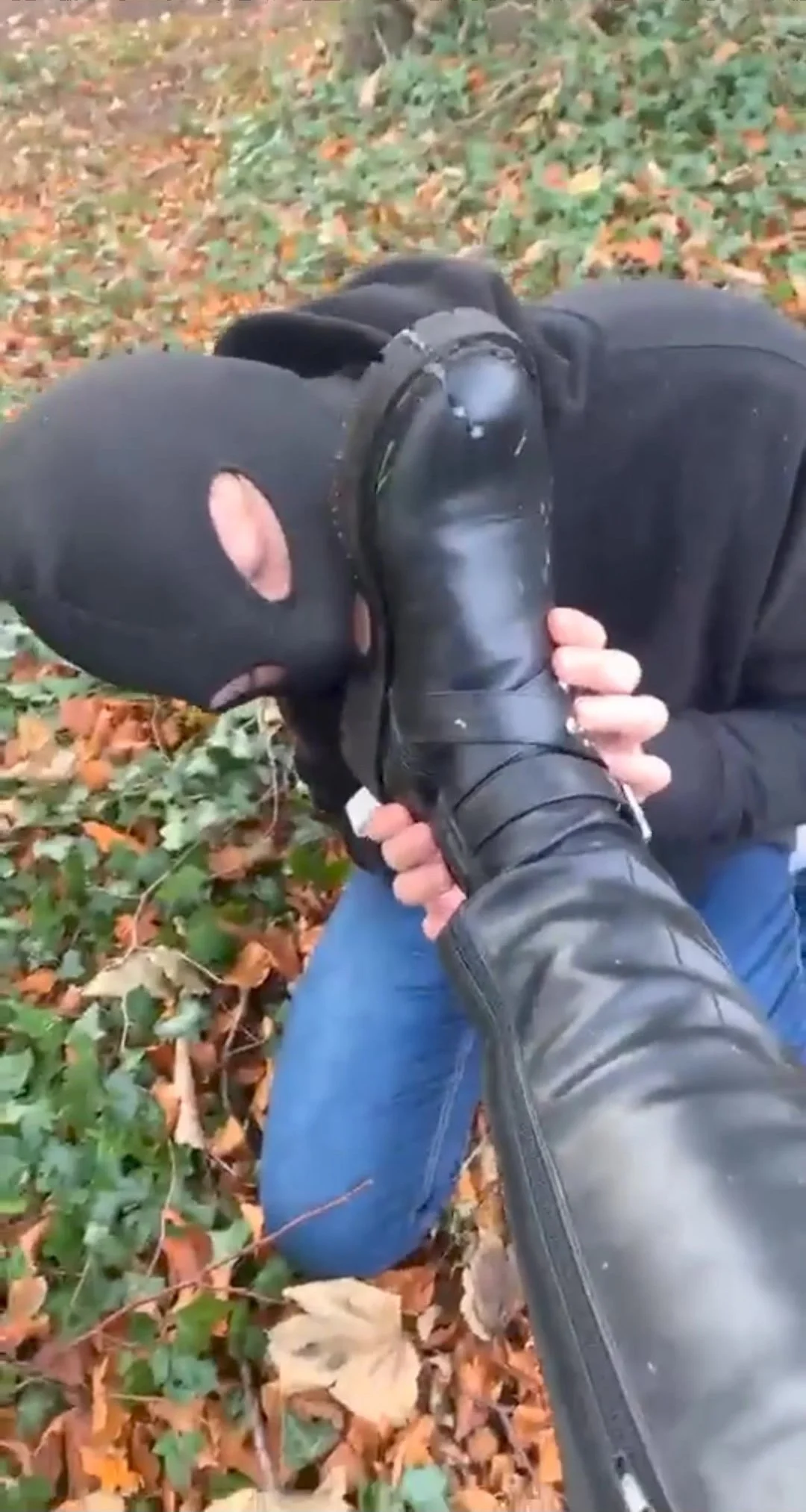 Best of Slave licking mistress boots
